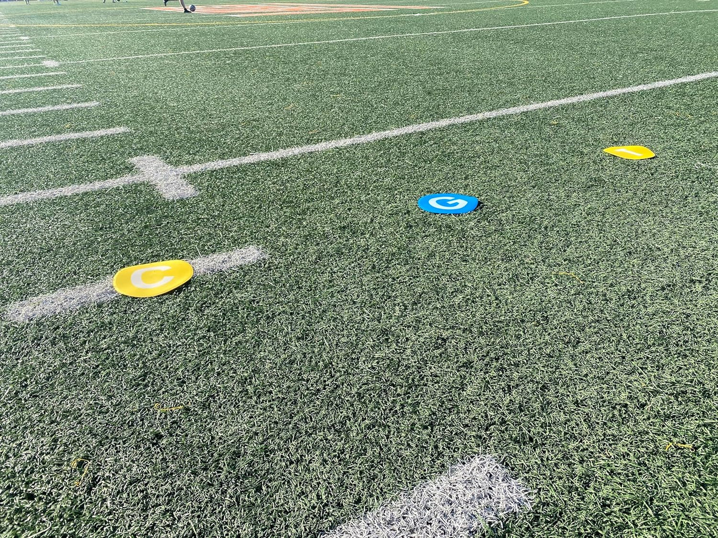 Football Lineman Split Markers-Teach Players Alignment-Offensive/Defensive Positions (Pack of 7)