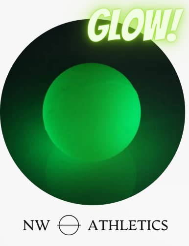 NW Athletics Glow in The Dark Lacrosse Ball-Official Size-for Lacrosse Competition and Practice-Adults and Kids (2 Pack)